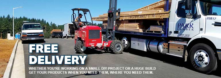 Free delivery ~ Parr Lumber